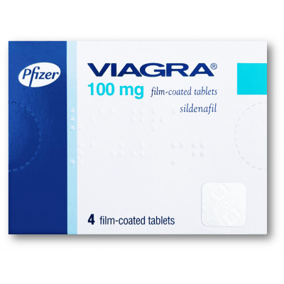 VIAGRA 100 MG ( SILDENAFIL ) 4 FILM-COATED TABLETS